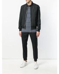 Мужской темно-синий легкий бомбер от Moncler