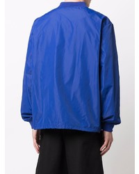 Мужской темно-синий легкий бомбер от Moschino