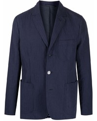 Мужской темно-синий льняной пиджак от Aspesi
