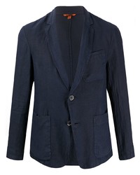 Мужской темно-синий льняной пиджак от Barena