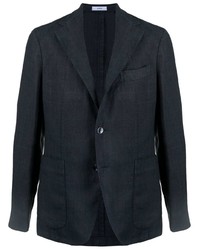 Мужской темно-синий льняной пиджак от Boglioli
