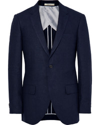 Мужской темно-синий льняной пиджак от Club Monaco