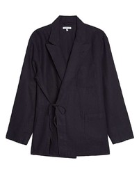 Мужской темно-синий льняной пиджак от Engineered Garments