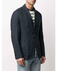Мужской темно-синий льняной пиджак от Aspesi