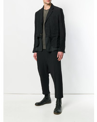 Мужской темно-синий льняной пиджак от Uma Wang