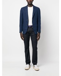 Мужской темно-синий льняной пиджак от The Gigi