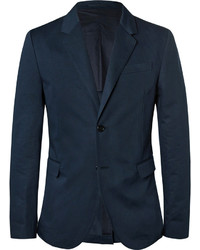 Мужской темно-синий льняной пиджак от Marni
