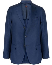 Мужской темно-синий льняной пиджак от Mp Massimo Piombo
