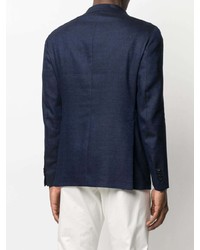 Мужской темно-синий льняной пиджак от Tagliatore