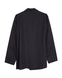 Мужской темно-синий льняной пиджак от Engineered Garments