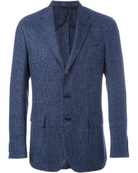Мужской темно-синий льняной пиджак от Polo Ralph Lauren