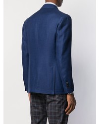 Мужской темно-синий льняной пиджак от Gabriele Pasini