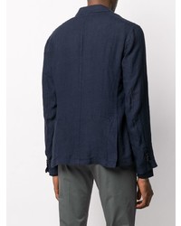 Мужской темно-синий льняной пиджак от Barena