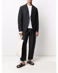 Мужской темно-синий льняной пиджак от Transit