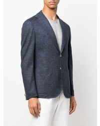 Мужской темно-синий льняной пиджак от Eleventy