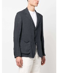 Мужской темно-синий льняной пиджак от Barena