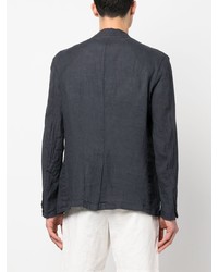 Мужской темно-синий льняной пиджак от Barena