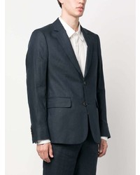 Мужской темно-синий льняной пиджак от Sandro