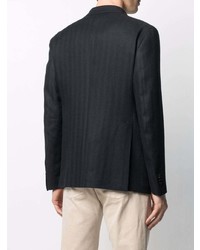 Мужской темно-синий льняной пиджак от Tagliatore