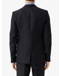 Мужской темно-синий льняной пиджак от Burberry