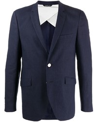 Мужской темно-синий льняной пиджак от Tonello