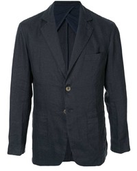 Мужской темно-синий льняной пиджак от Venroy