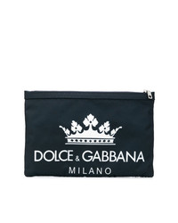 Мужской темно-синий мужской клатч из плотной ткани от Dolce & Gabbana