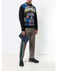 Мужской темно-синий мужской клатч от Prada