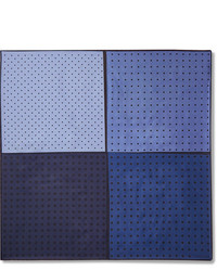 Темно-синий нагрудный платок в горошек от Lanvin