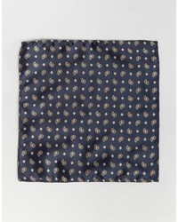 Темно-синий нагрудный платок с "огурцами" от Reclaimed Vintage