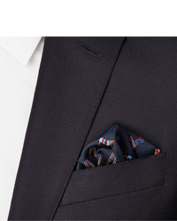 Темно-синий нагрудный платок с принтом от Gucci