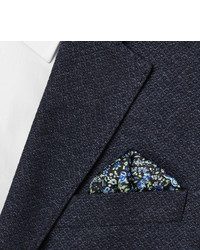 Темно-синий нагрудный платок с цветочным принтом от Paul Smith