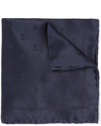 Темно-синий нагрудный платок от Alexander McQueen