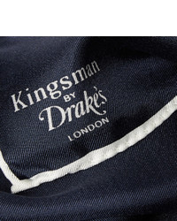Темно-синий нагрудный платок от Drakes