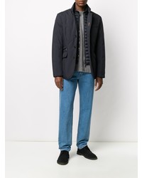 Мужской темно-синий нейлоновый пиджак от Moorer