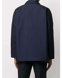 Мужской темно-синий нейлоновый пиджак от Issey Miyake Men