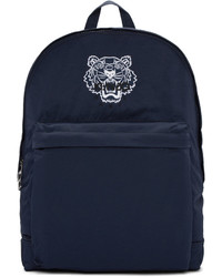 Женский темно-синий нейлоновый рюкзак от Kenzo
