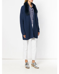 Женский темно-синий открытый кардиган от Blugirl