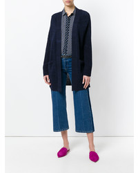 Женский темно-синий открытый кардиган от Roberto Cavalli