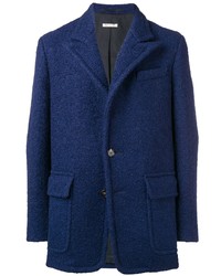 Мужской темно-синий пиджак букле от Marni
