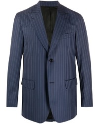 Мужской темно-синий пиджак в вертикальную полоску от Cobra S.C.