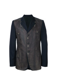 Мужской темно-синий пиджак в вертикальную полоску от Comme Des Garçons Vintage