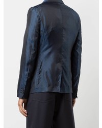 Мужской темно-синий пиджак в горошек от Comme Des Garcons SHIRT