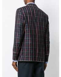 Мужской темно-синий пиджак в клетку от Gucci