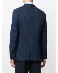 Мужской темно-синий пиджак в клетку от Hackett