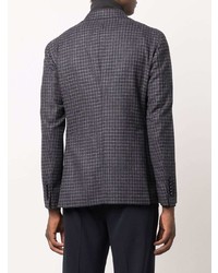 Мужской темно-синий пиджак в клетку от Tagliatore