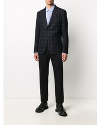 Мужской темно-синий пиджак в клетку от Paul Smith