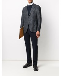 Мужской темно-синий пиджак в клетку от Tagliatore