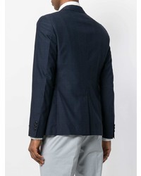 Мужской темно-синий пиджак в клетку от Prada