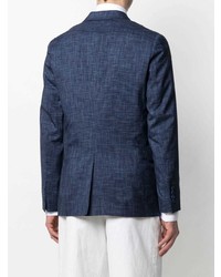 Мужской темно-синий пиджак в клетку от Paul Smith